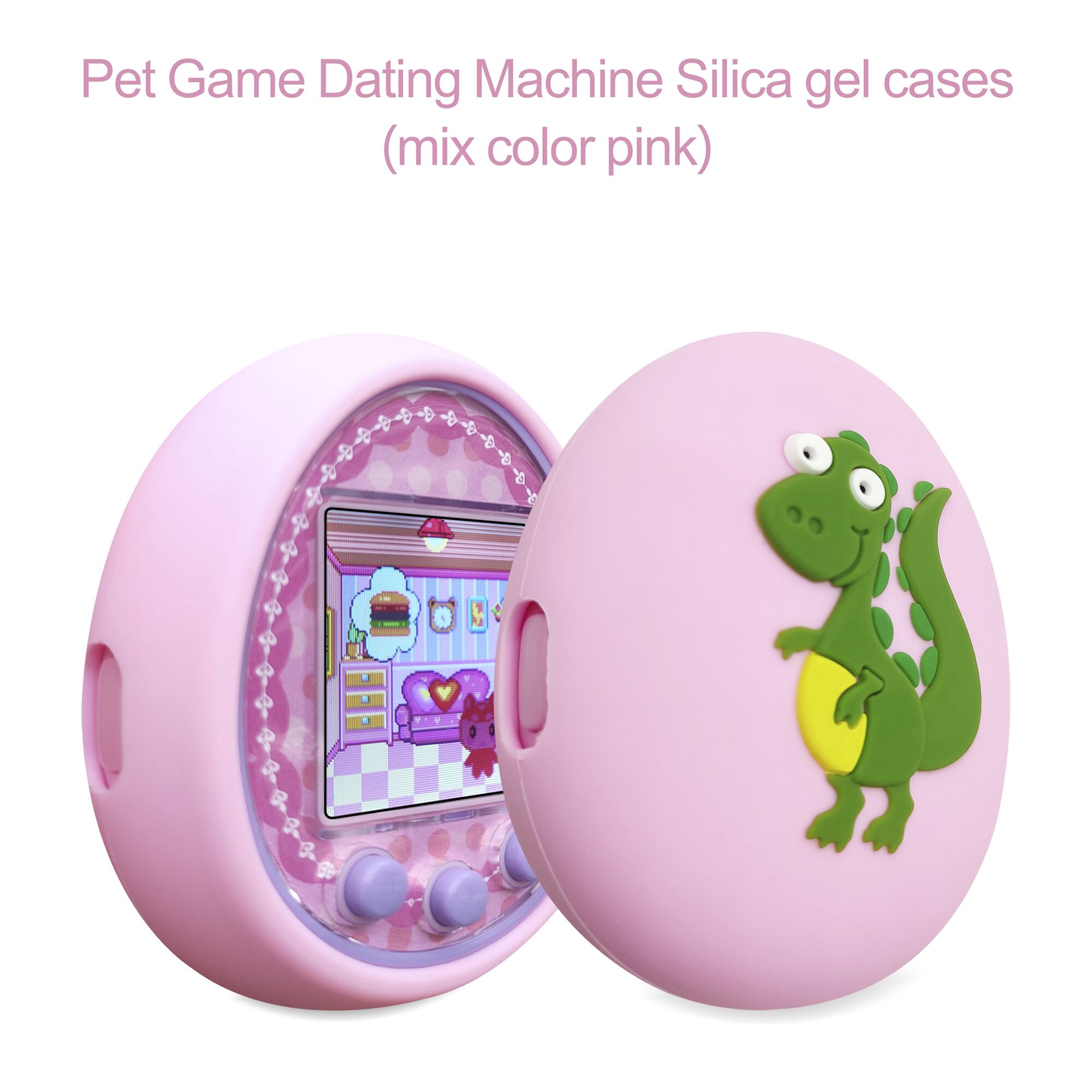 Tamagotchi Electronic Pet Virtual - Tanagotchis-動物やゲーム用の仮想電子デジタルペットゲームコントローラー,シリコン保護シェル