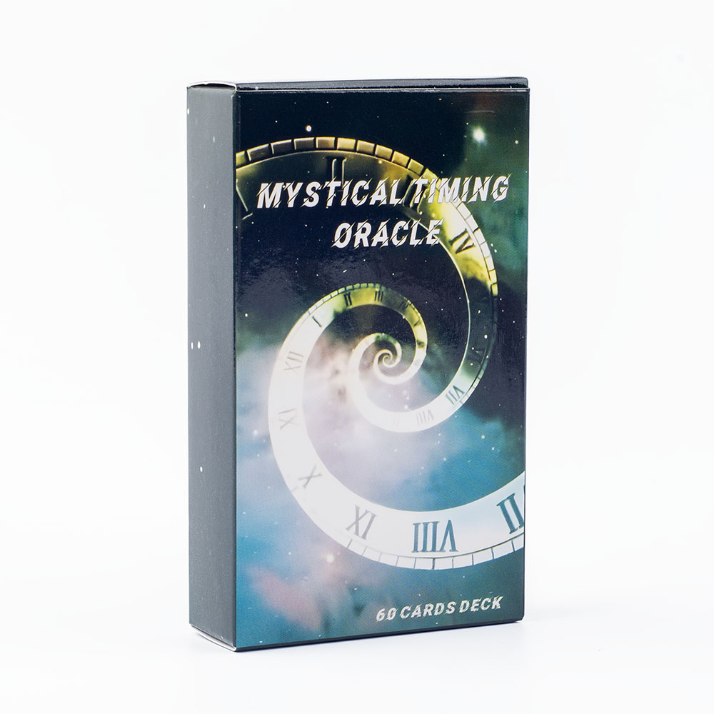 Tarot Cards Deck With Guidebook - 神秘的なタイミングオラクル 60 カード 10.3*6 センチメートルタイムフレームカードツインフレームタロットデッキ宇宙