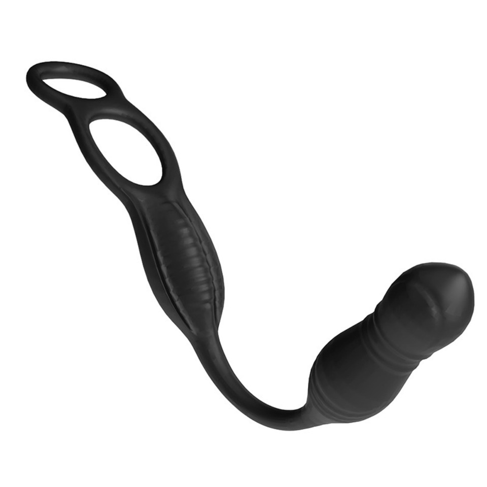 Remote Control Toys - 前立腺マッサージバイブレーター3in1アナルプラグコックリング男性用リモコンバイブレーティングペニスリングバットプラグ男性用ゲイセックストイ