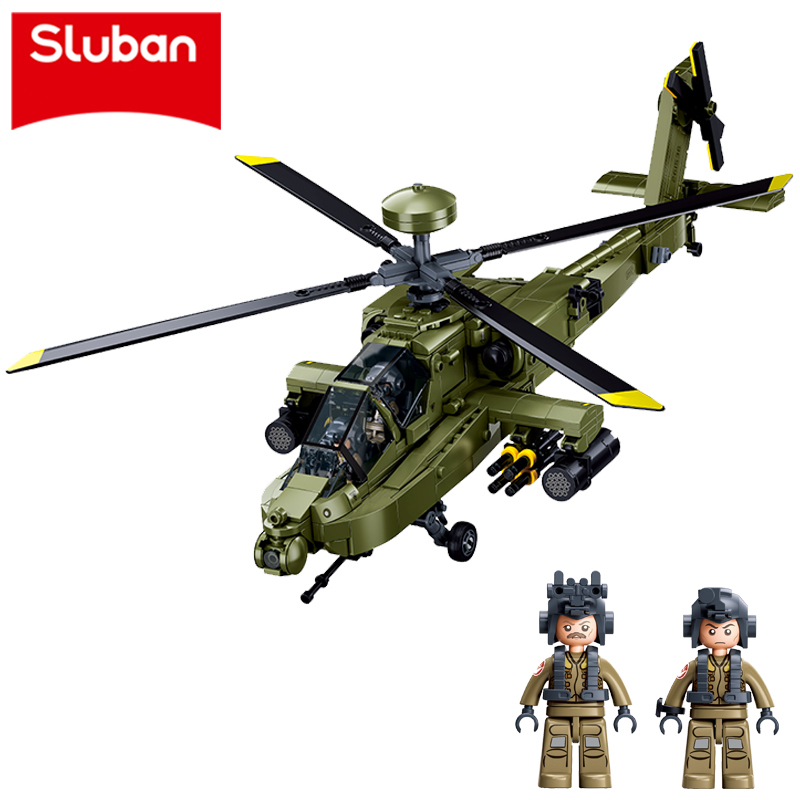 Lego Compatible Military Tank - スラバン M38‑B1536 ボーイング AH‑64D アパッチ ロングボウ