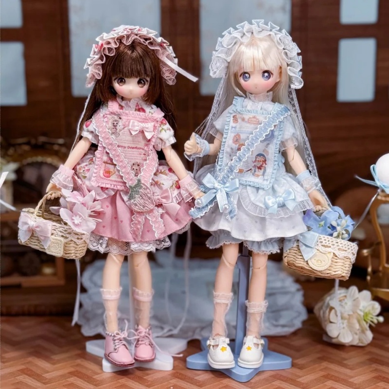 Bjd Doll 1 6 Full Set With Clothes - 在庫あり アイランドBJDドール服 スウィートレトロロリータ衣装 フルセット 1/6 &