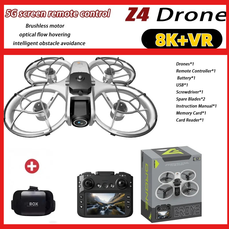 Fpv Brushless Rc Drone 4K - 新しい Z4 ミニドローン 4K HD カメラ航空写真ブラシレスモーターオプティカルフローポジショニング大画面