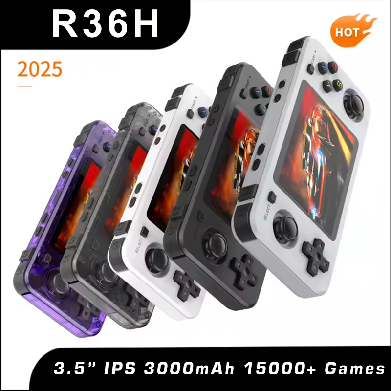 Retro Handheld Game Console R36S - 新しい R36H レトロハンドヘルドコンソールオープンソース Arkos システムクラシックゲームコンソール 3.5