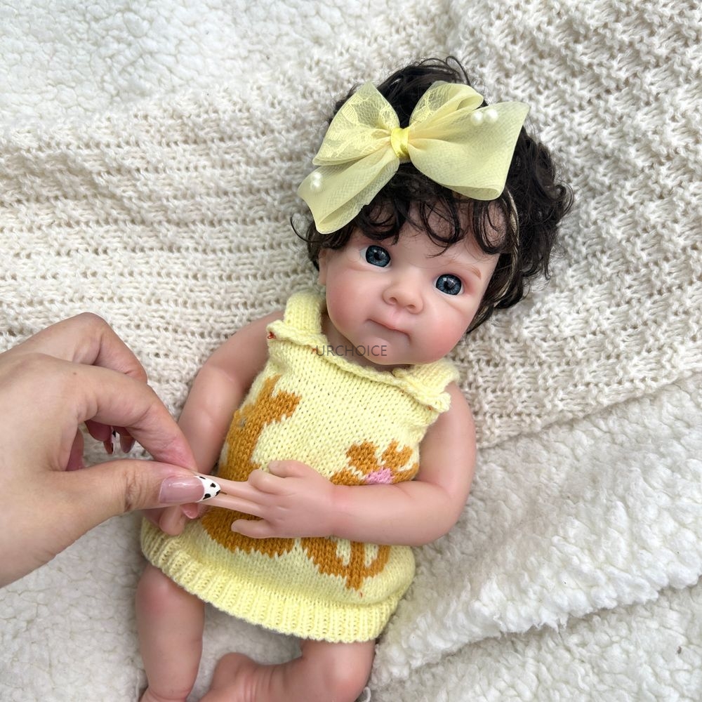 ミニ12インチオープンアイズベティ、植毛済み、フルソフトシリ - Reborn Baby Doll Silicone Realistic のレビューと価格