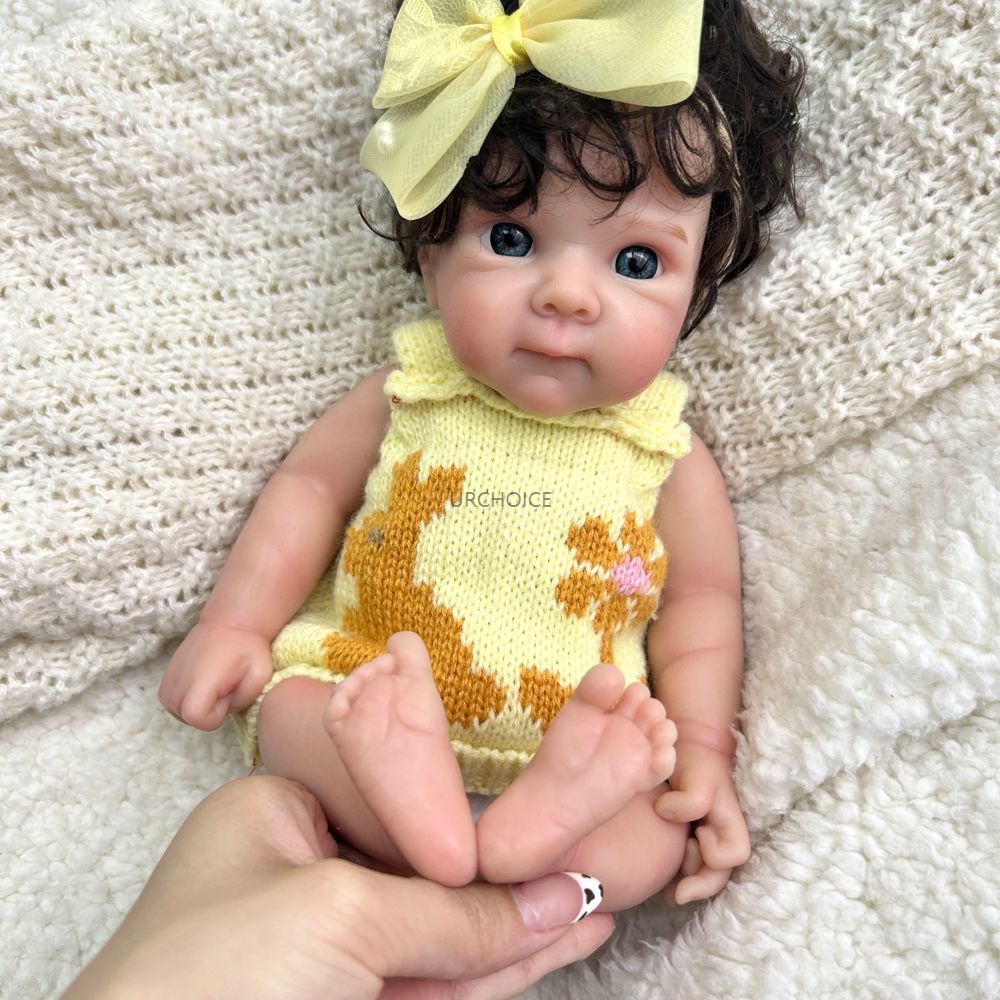 ミニ12インチオープンアイズベティ、植毛済み、フルソフトシリ - Reborn Baby Doll Silicone Realistic のレビューと価格