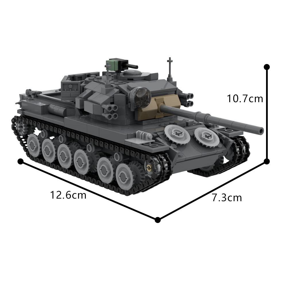 MOCセンチュリオンmk. 5/1 タンクビルディングブロッ - Lego Compatible Military Tank のレビューと価格