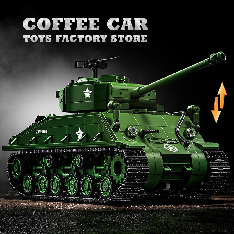 米軍M4戦車組み立てブロックパズルおもちゃコレクター向けM2 - Lego Compatible Military Tank のレビューと価格