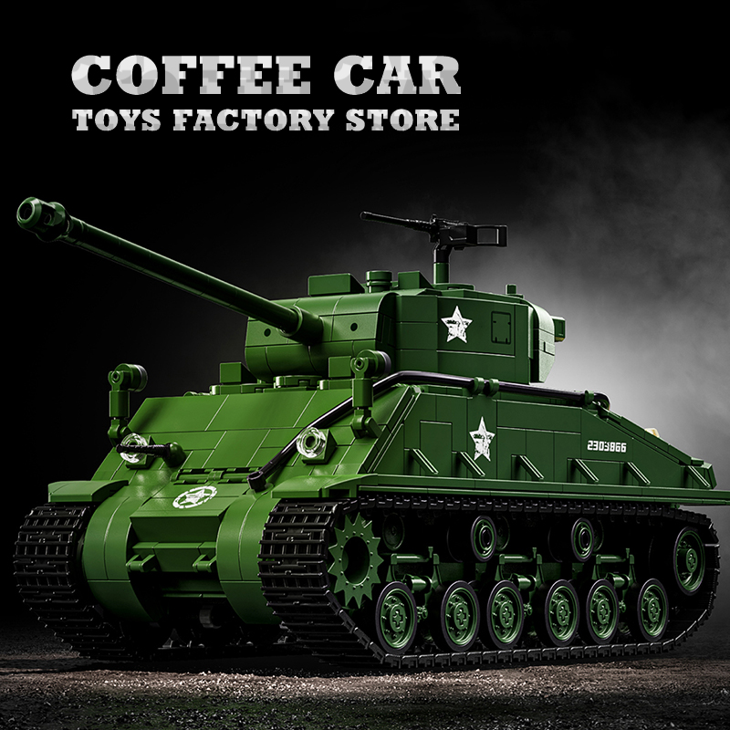 米軍M4戦車組み立てブロックパズルおもちゃコレクター向けM2 - Lego Compatible Military Tank のレビューと価格