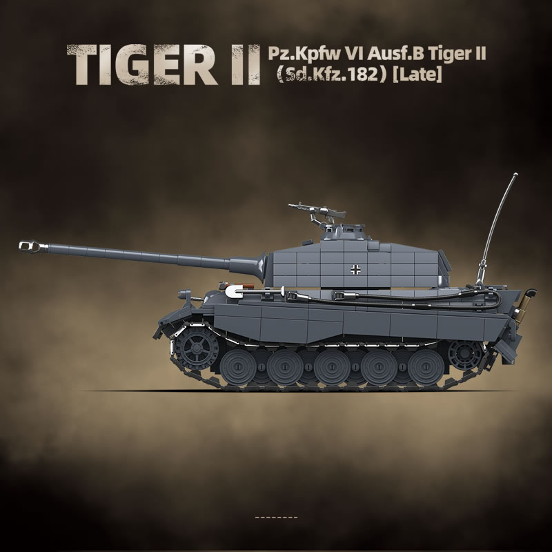 WW2 軍事キングタイガー重戦車 2 Sd.Kfz.182  - Lego Compatible Military Tank のレビューと価格