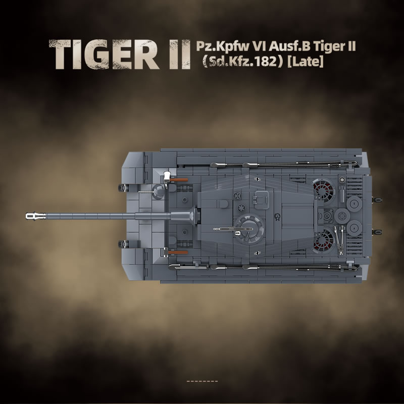 WW2 軍事キングタイガー重戦車 2 Sd.Kfz.182  - Lego Compatible Military Tank のレビューと価格