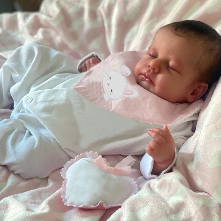 リアルなシリコンベビー人形,手作り,全身,ルートヘア,ルール - Reborn Baby Doll Silicone Realistic のレビューと価格