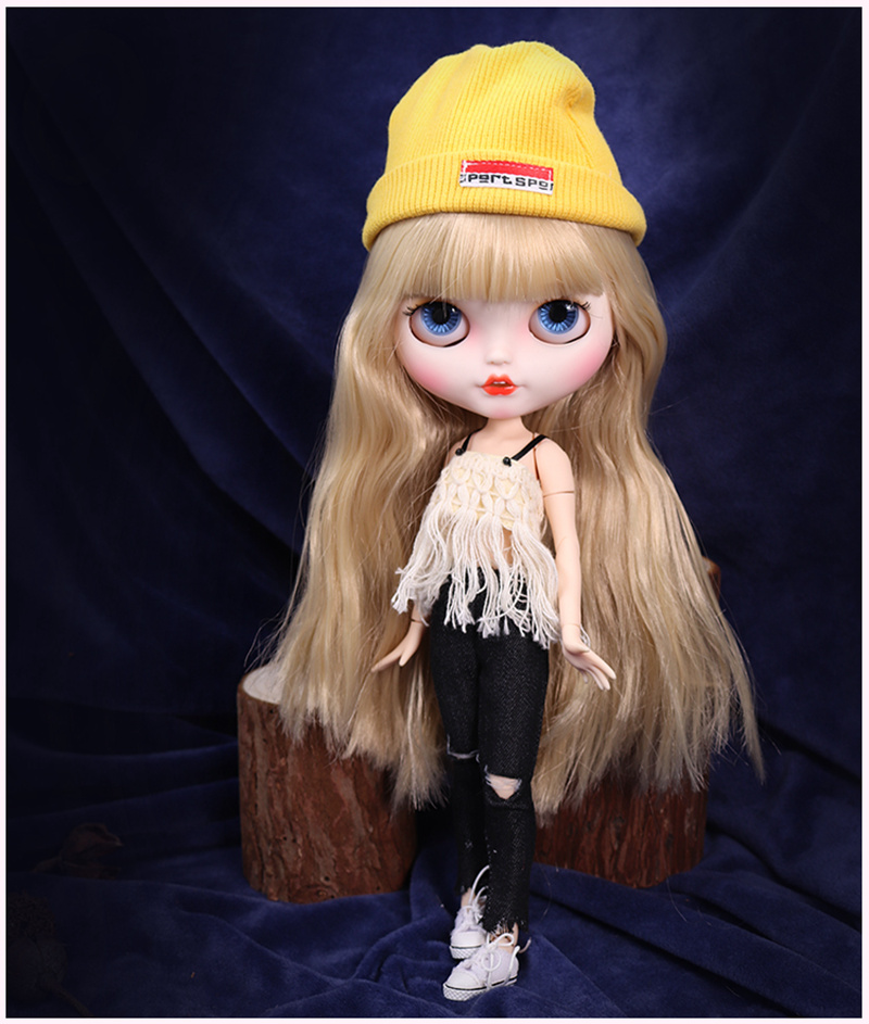 ブライス-フェイスメイク人形,顔のマットな関節人形,かわいい - Bjd Doll 1 6 Full Set With Clothes のレビューと価格