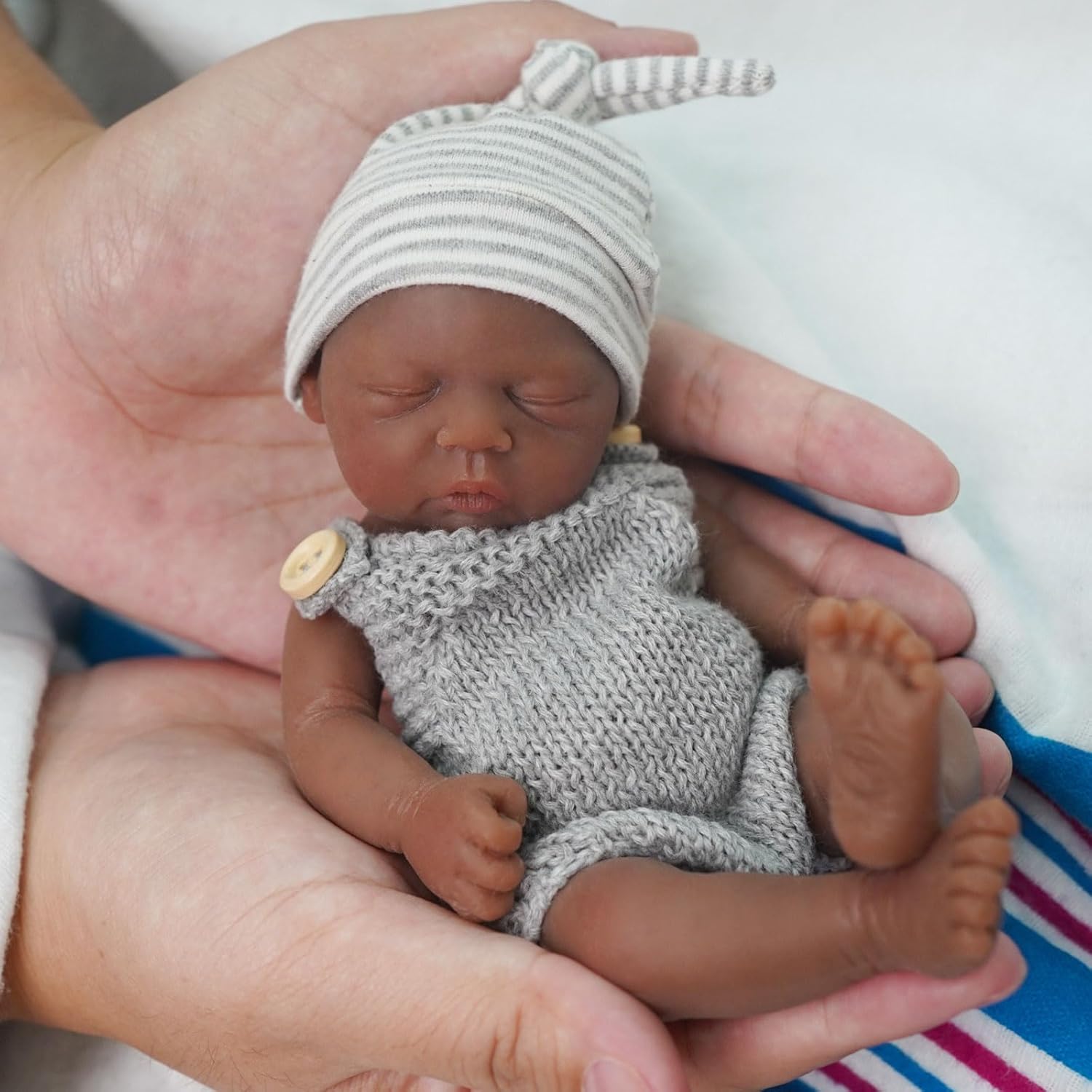 リボーンベビードール 7 インチフルシリコーンボディ黒ベビー - Reborn Baby Doll Silicone Realistic のレビューと価格
