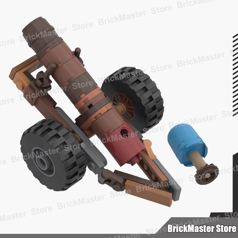 MOC軍事戦争シーン ガスタンク モルタル ロケットランチャ - Lego Compatible Military Tank のレビューと価格