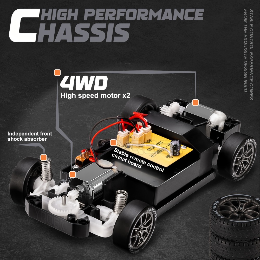 2.4GリモコンRCドリフトレーシング1:24スケールRCカ - Rc Drift Car 1 24 Scale 4Wd のレビューと価格