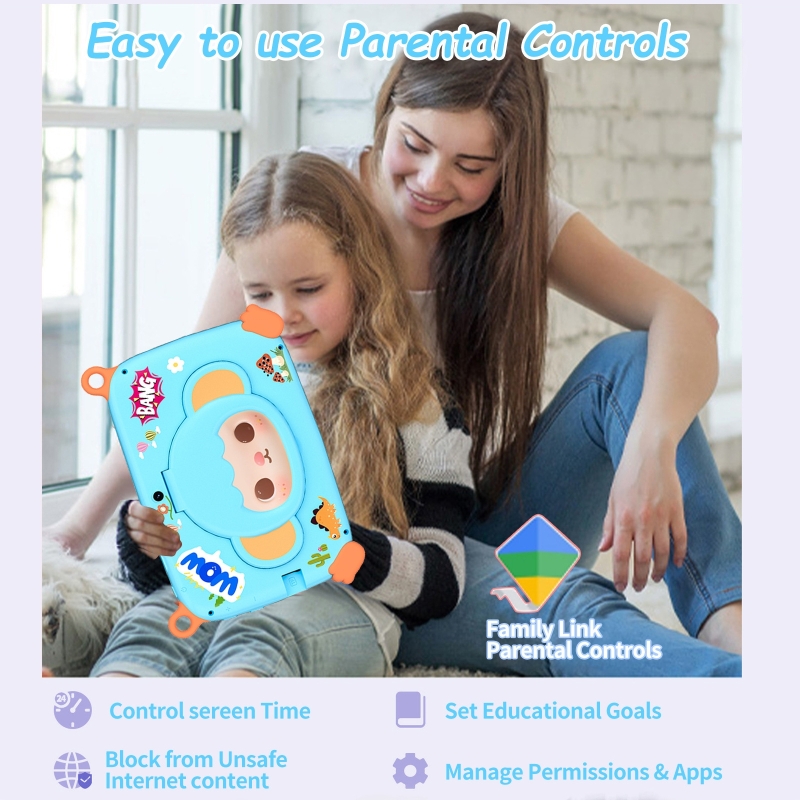 7インチディスプレイ搭載のキッズ用タブレットPC。保護ケース - Educational Toys のレビューと価格