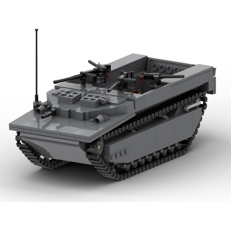 LVT-4現代軍用戦車モデルMOC組み立てブロック戦争装備モ - Lego Compatible Military Tank のレビューと価格
