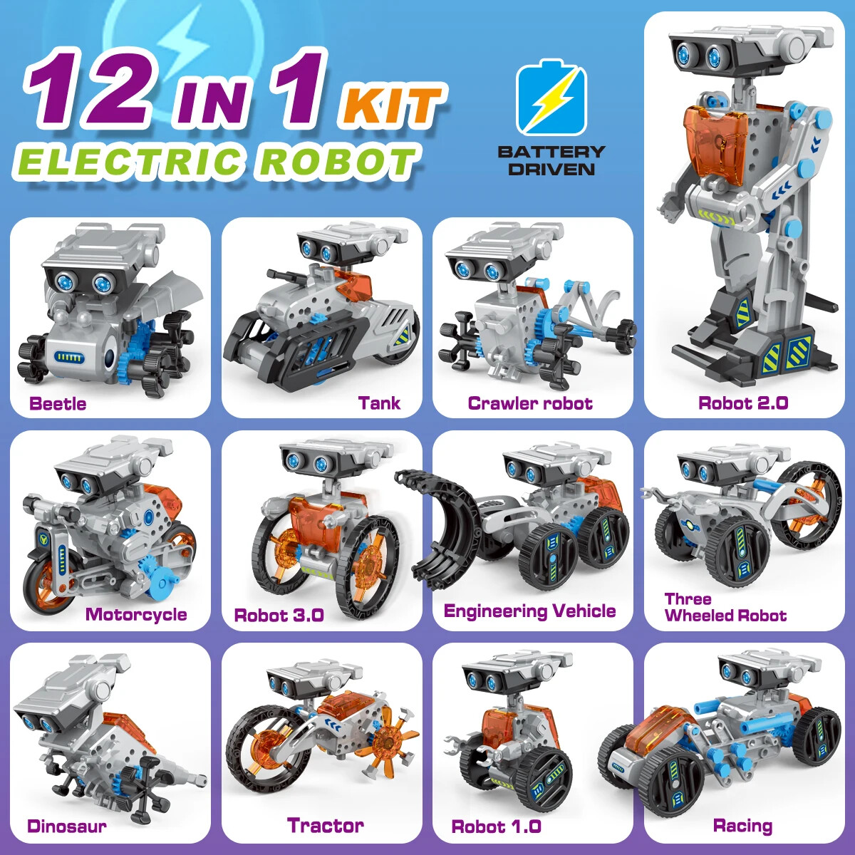STEM 12in1教育ソーラーロボットおもちゃDIY組み立 - Stem Solar Robot Kit For Kids のレビューと価格