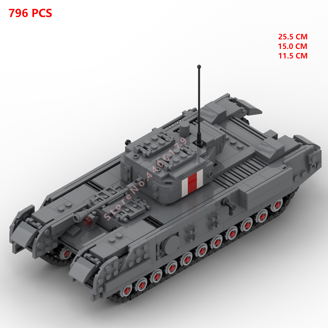 第二次世界大戦の軍事兵器,英国軍,チャーチル,歩兵戦車,北ア - Lego Compatible Military Tank のレビューと価格