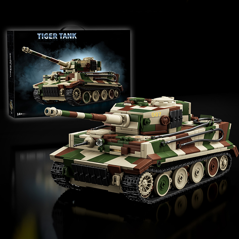 1:28 ドイツタイガータンクビルディングブロックセット、D - Lego Compatible Military Tank のレビューと価格
