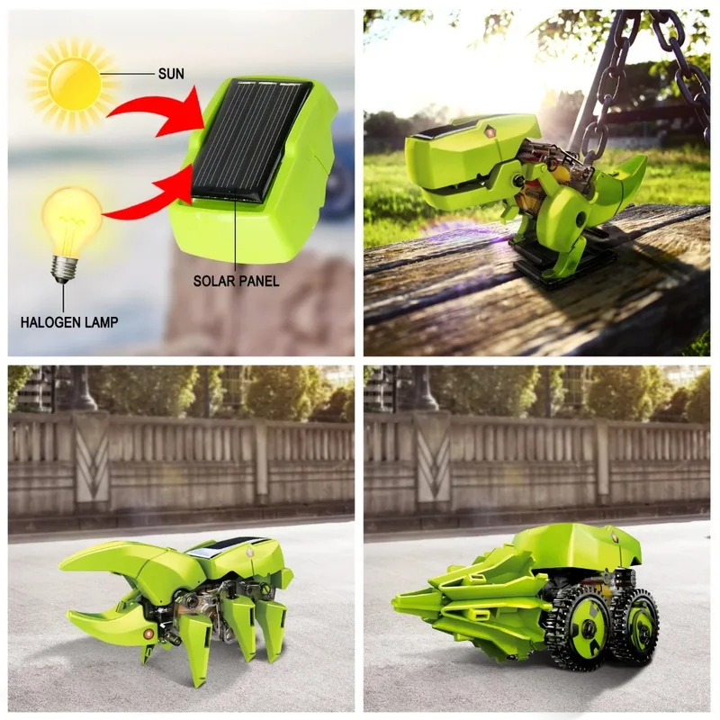 3-in-1ソーラーロボットキット、恐竜おもちゃ、子供向けS - Stem Solar Robot Kit For Kids のレビューと価格