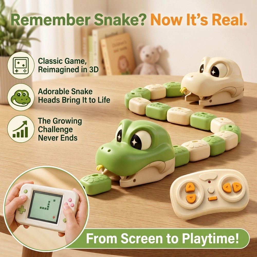 リモコン操作のグリーディスネーク磁気アタッチメント玩具、2人 - Educational Toys のレビューと価格
