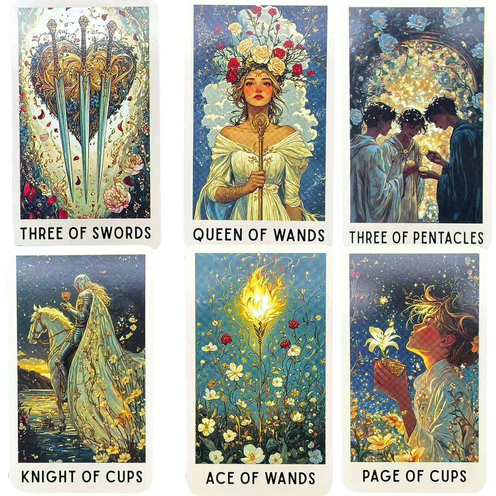 78枚の謎めいたブルームタロットカード、完全なオラクルデッキ - Tarot Cards Deck With Guidebook のレビューと価格