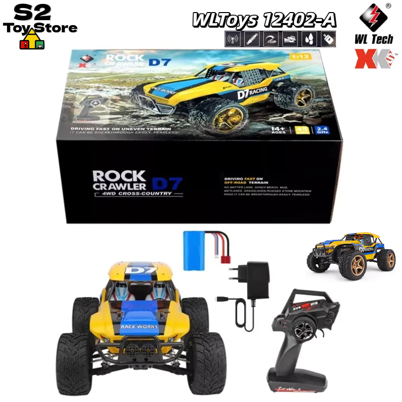 Wltoys 12402-A D7 ロッククローラー 4WD - Rc Drift Car 1 24 Scale 4Wd のレビューと価格