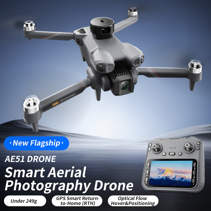 折りたたみ式RCクアッドコプターAE51 GPSドローン 4 - Fpv Brushless Rc Drone 4K のレビューと価格