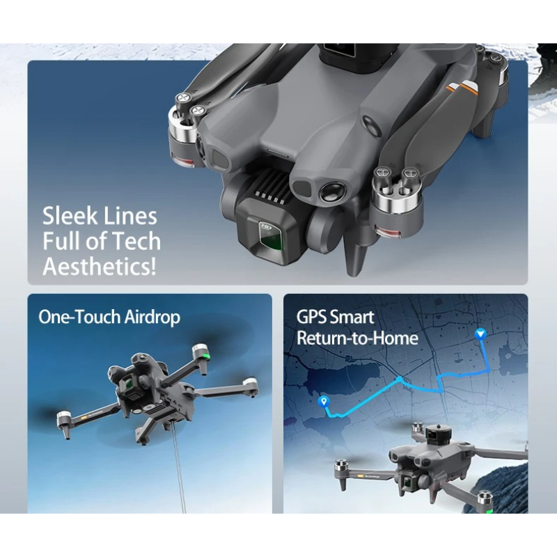 折りたたみ式RCクアッドコプターAE51 GPSドローン 4 - Fpv Brushless Rc Drone 4K のレビューと価格